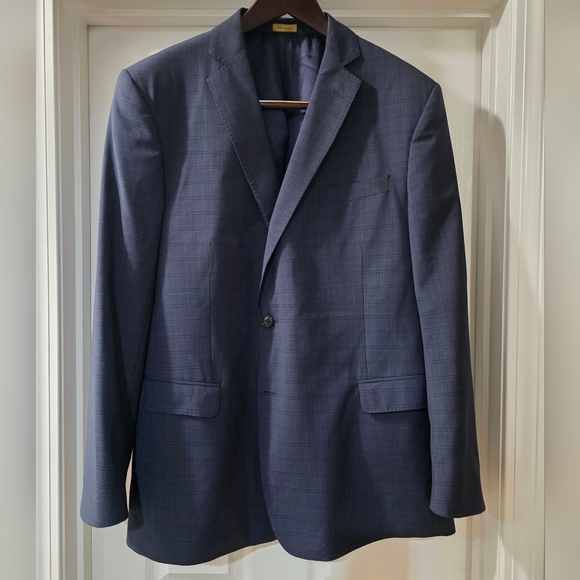 Brooks Brothers Other - Brooks Brothers Blue Plaid Tollegno 1900 Regent Fit 100% Italian Wool Blazer.48R